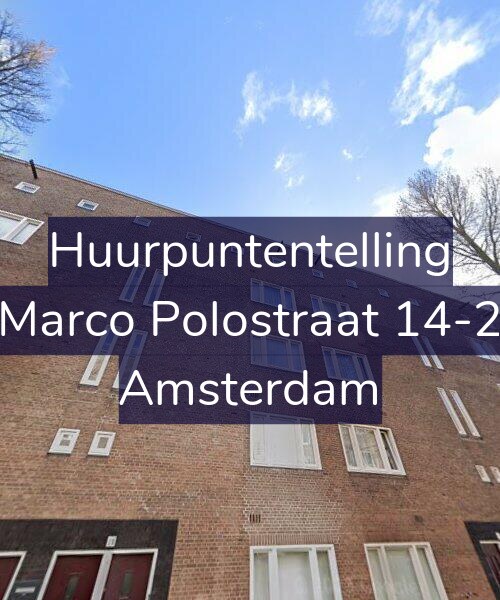Foto gevel Huurpuntentelling voor Marco Polostraat 14-2, Amsterdam