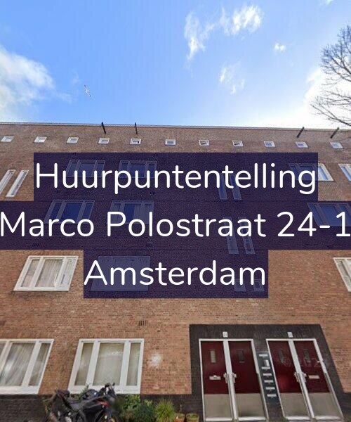 Foto gevel Huurpuntentelling voor Marco Polostraat 24-1, Amsterdam