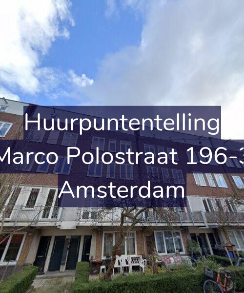 Foto gevel Huurpuntentelling voor Marco Polostraat 196-3, Amsterdam