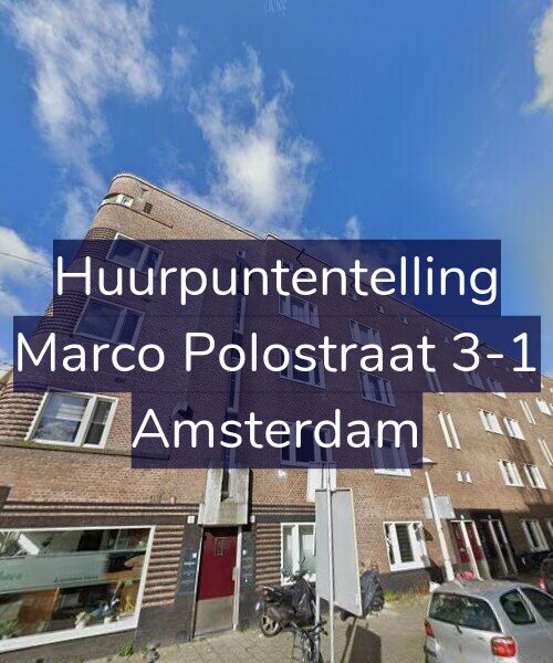 Foto gevel Huurpuntentelling voor Marco Polostraat 3-1, Amsterdam