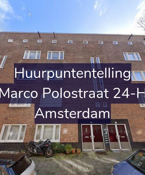 Foto gevel Huurpuntentelling voor Marco Polostraat 24-H, Amsterdam