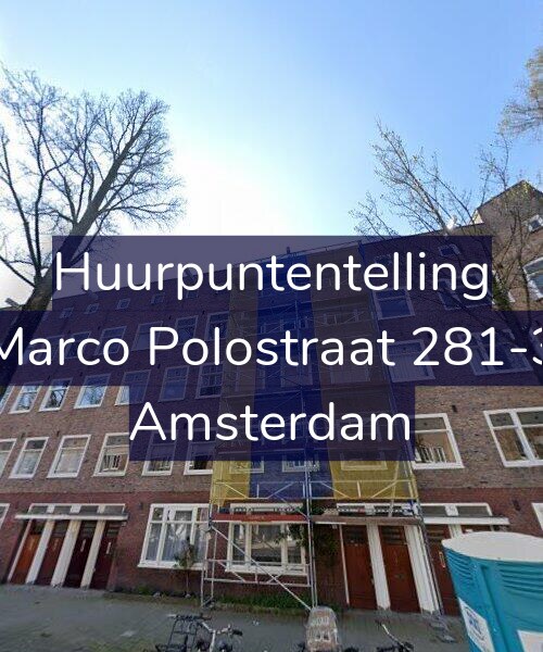 Foto gevel Huurpuntentelling voor Marco Polostraat 281-3, Amsterdam
