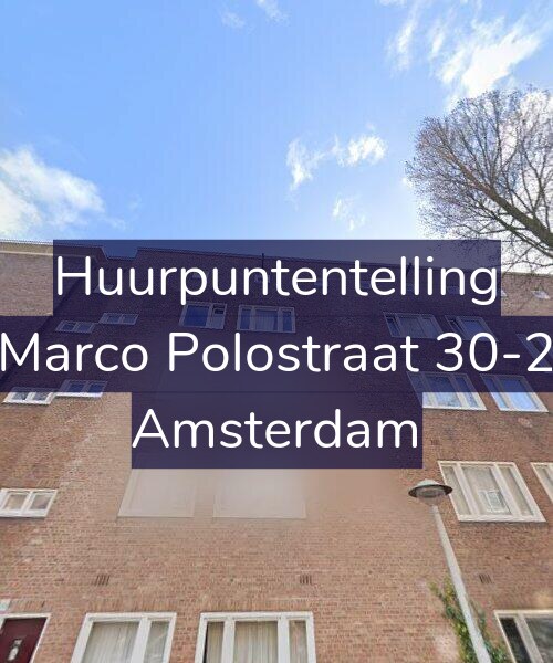 Foto gevel Huurpuntentelling voor Marco Polostraat 30-2, Amsterdam
