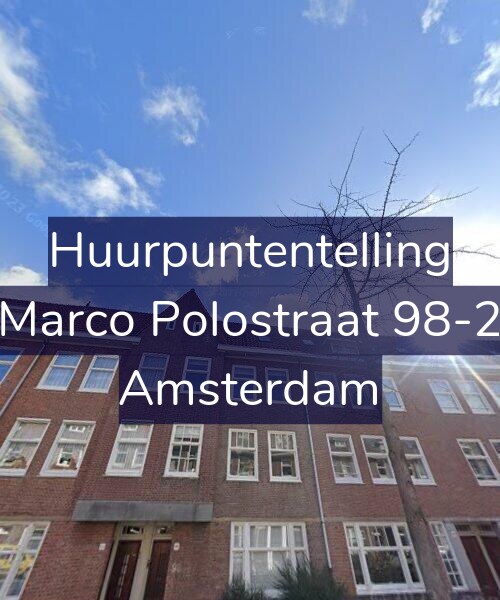Foto gevel Huurpuntentelling voor Marco Polostraat 98-2, Amsterdam