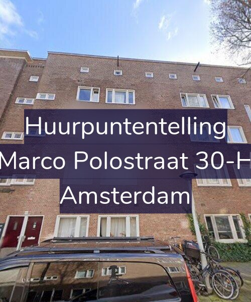 Foto gevel Huurpuntentelling voor Marco Polostraat 30-H, Amsterdam