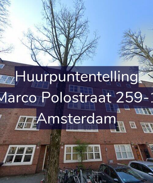 Foto gevel Huurpuntentelling voor Marco Polostraat 259-1, Amsterdam