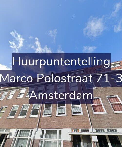 Foto gevel Huurpuntentelling voor Marco Polostraat 71-3, Amsterdam