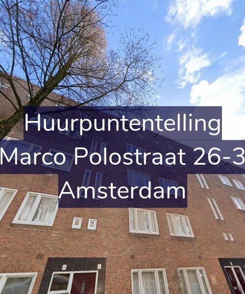 Foto gevel Huurpuntentelling voor Marco Polostraat 26-3, Amsterdam