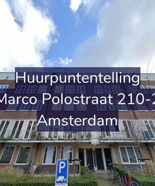 Foto gevel Huurpuntentelling voor Marco Polostraat 210-2, Amsterdam