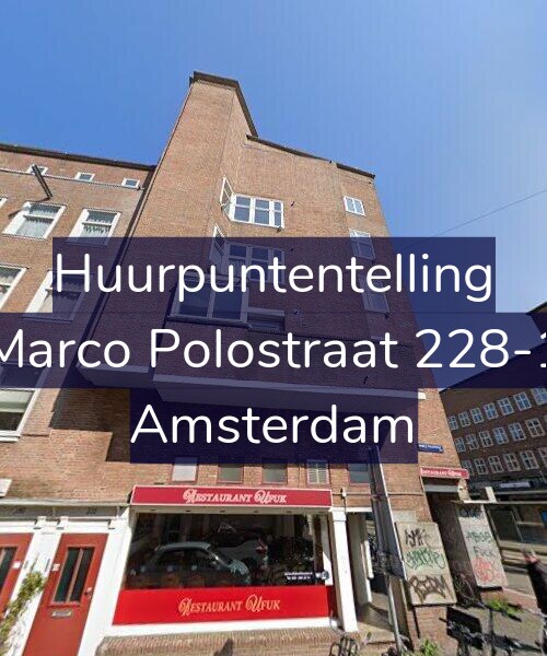 Foto gevel Huurpuntentelling voor Marco Polostraat 228-1, Amsterdam