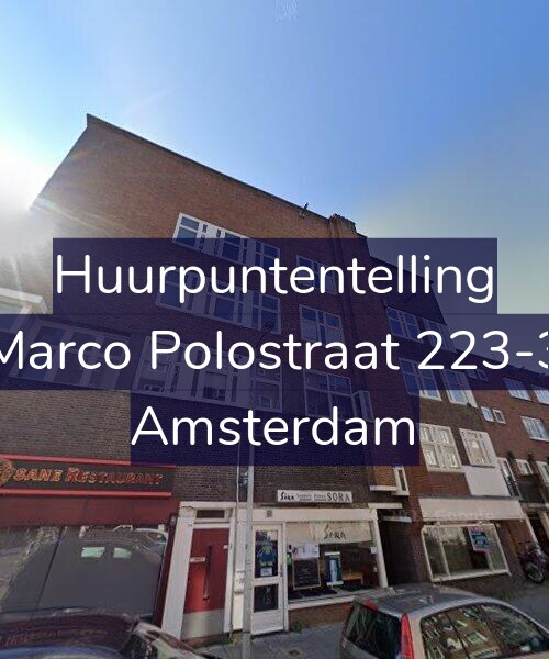 Foto gevel Huurpuntentelling voor Marco Polostraat 223-3, Amsterdam