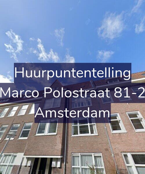 Foto gevel Huurpuntentelling voor Marco Polostraat 81-2, Amsterdam