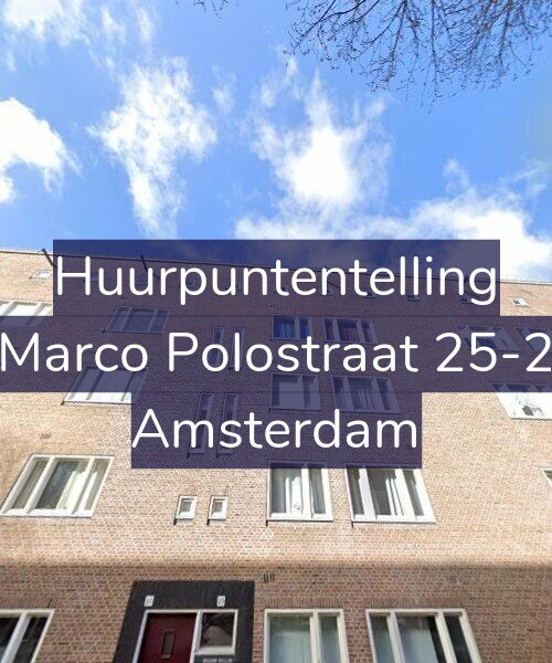 Foto gevel Huurpuntentelling voor Marco Polostraat 25-2, Amsterdam