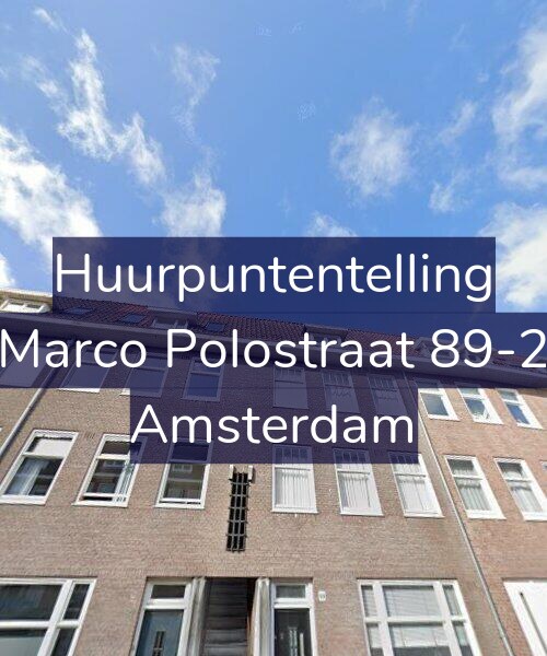 Foto gevel Huurpuntentelling voor Marco Polostraat 89-2, Amsterdam