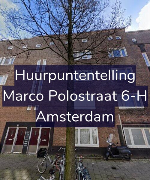 Foto gevel Huurpuntentelling voor Marco Polostraat 6-H, Amsterdam