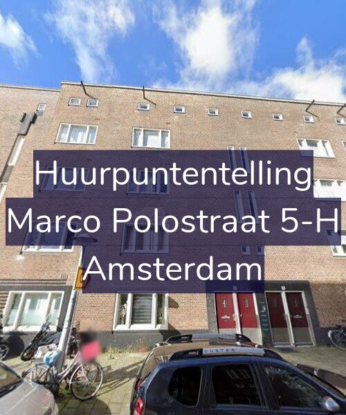 Foto gevel Huurpuntentelling voor Marco Polostraat 5-H, Amsterdam