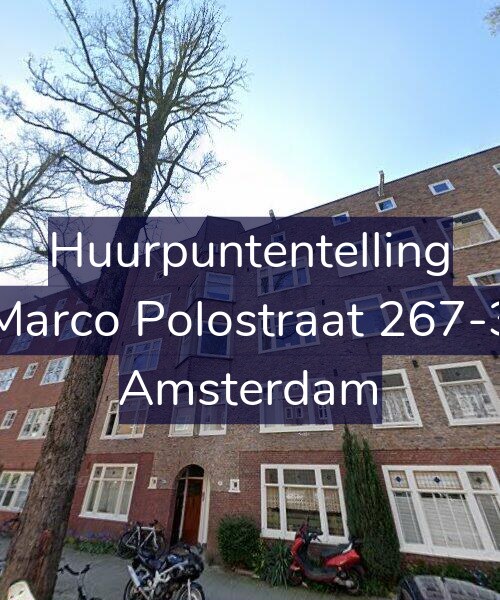 Foto gevel Huurpuntentelling voor Marco Polostraat 267-3, Amsterdam