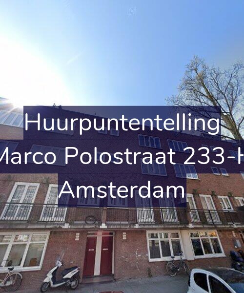 Foto gevel Huurpuntentelling voor Marco Polostraat 233-H, Amsterdam