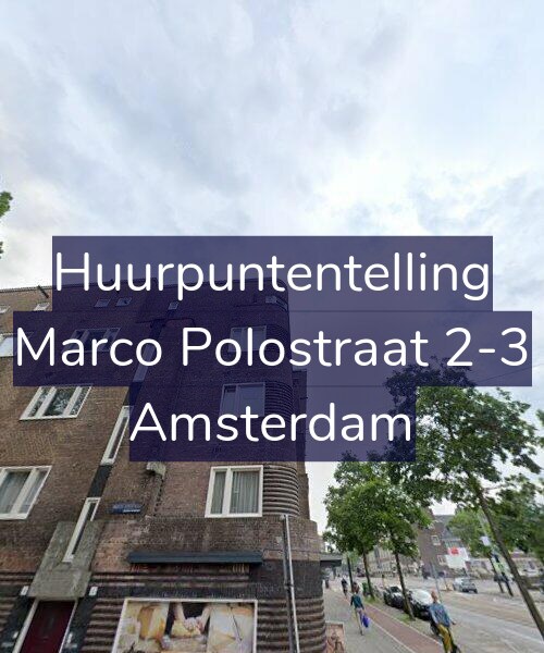 Foto gevel Huurpuntentelling voor Marco Polostraat 2-3, Amsterdam