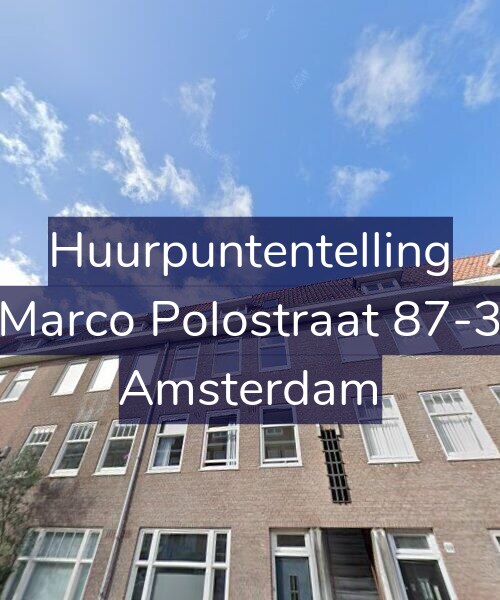 Foto gevel Huurpuntentelling voor Marco Polostraat 87-3, Amsterdam