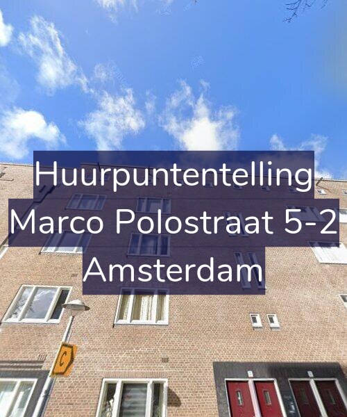 Foto gevel Huurpuntentelling voor Marco Polostraat 5-2, Amsterdam