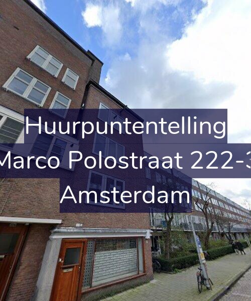 Foto gevel Huurpuntentelling voor Marco Polostraat 222-3, Amsterdam