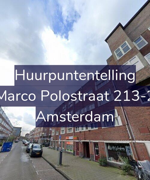 Foto gevel Huurpuntentelling voor Marco Polostraat 213-2, Amsterdam
