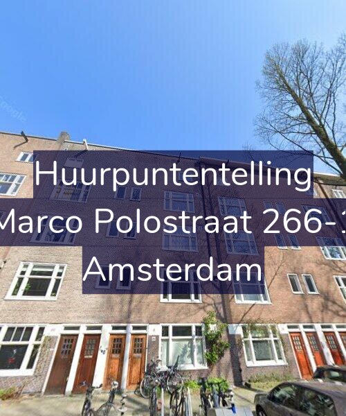 Foto gevel Huurpuntentelling voor Marco Polostraat 266-1, Amsterdam