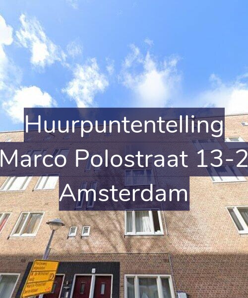 Foto gevel Huurpuntentelling voor Marco Polostraat 13-2, Amsterdam
