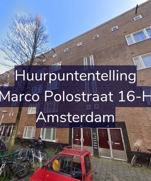 Foto gevel Huurpuntentelling voor Marco Polostraat 16-H, Amsterdam