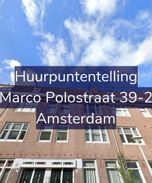 Foto gevel Huurpuntentelling voor Marco Polostraat 39-2, Amsterdam