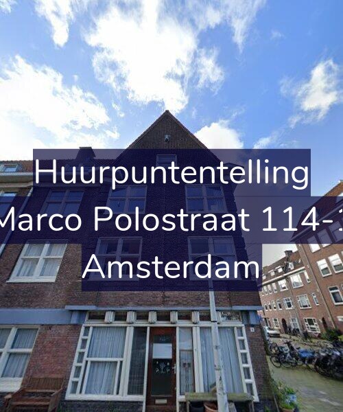 Foto gevel Huurpuntentelling voor Marco Polostraat 114-1, Amsterdam