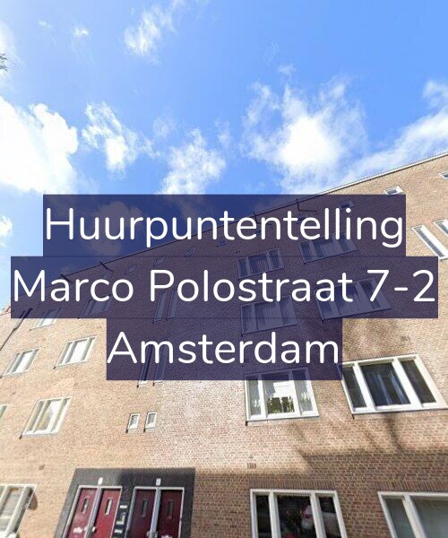 Foto gevel Huurpuntentelling voor Marco Polostraat 7-2, Amsterdam