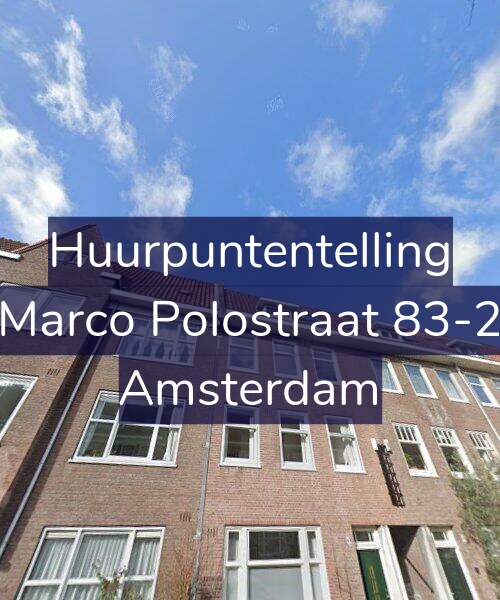 Foto gevel Huurpuntentelling voor Marco Polostraat 83-2, Amsterdam