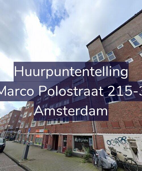 Foto gevel Huurpuntentelling voor Marco Polostraat 215-3, Amsterdam
