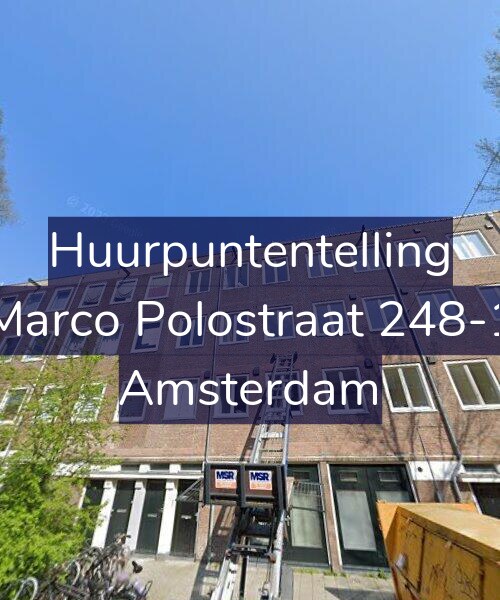 Foto gevel Huurpuntentelling voor Marco Polostraat 248-1, Amsterdam
