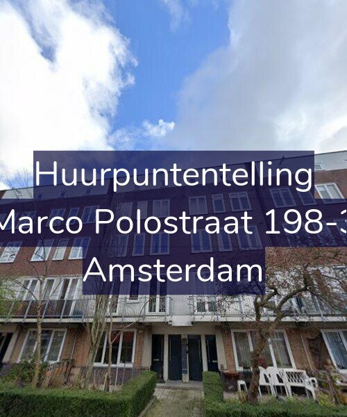 Foto gevel Huurpuntentelling voor Marco Polostraat 198-3, Amsterdam