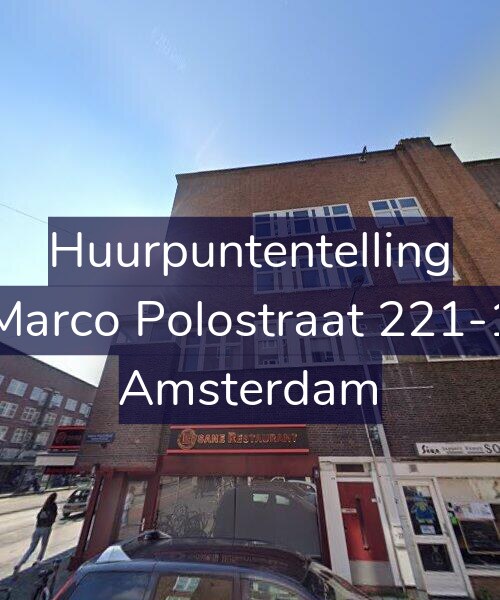 Foto gevel Huurpuntentelling voor Marco Polostraat 221-1, Amsterdam