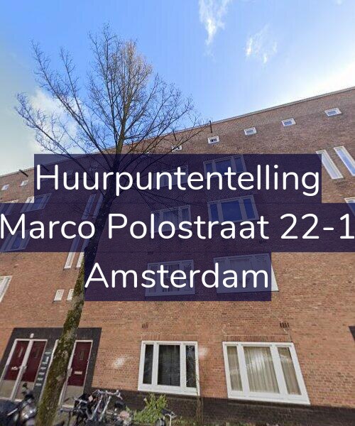 Foto gevel Huurpuntentelling voor Marco Polostraat 22-1, Amsterdam