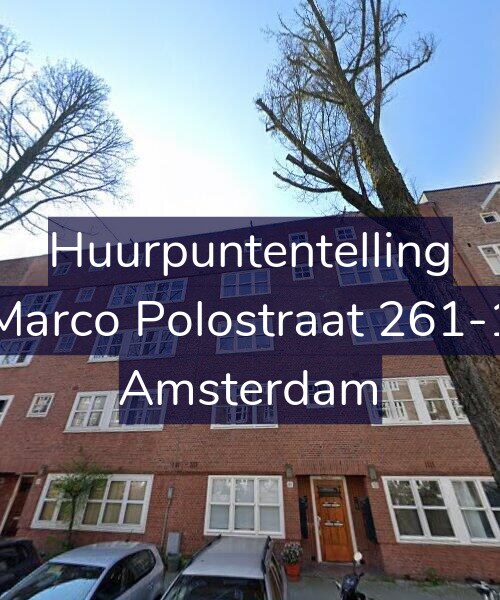 Foto gevel Huurpuntentelling voor Marco Polostraat 261-1, Amsterdam