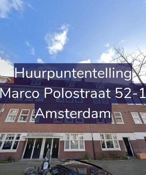 Foto gevel Huurpuntentelling voor Marco Polostraat 52-1, Amsterdam