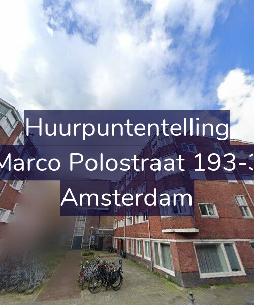 Foto gevel Huurpuntentelling voor Marco Polostraat 193-3, Amsterdam