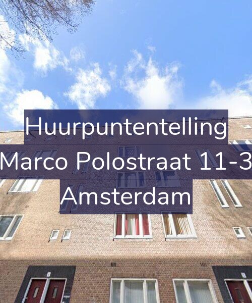 Foto gevel Huurpuntentelling voor Marco Polostraat 11-3, Amsterdam