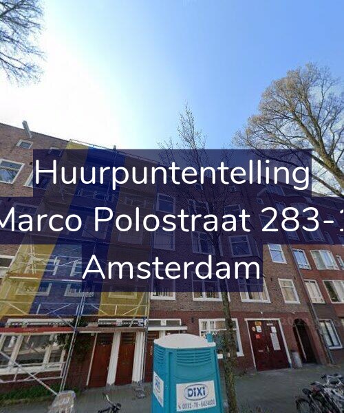 Foto gevel Huurpuntentelling voor Marco Polostraat 283-1, Amsterdam