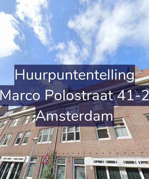 Foto gevel Huurpuntentelling voor Marco Polostraat 41-2, Amsterdam