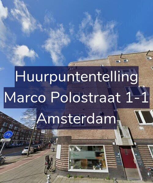 Foto gevel Huurpuntentelling voor Marco Polostraat 1-1, Amsterdam