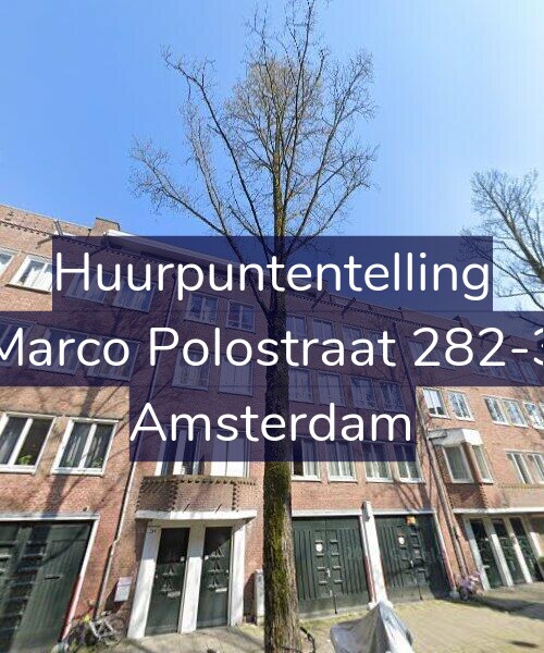 Foto gevel Huurpuntentelling voor Marco Polostraat 282-3, Amsterdam