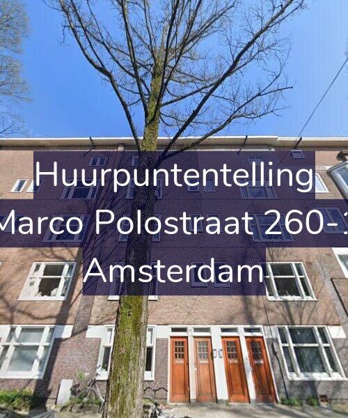 Foto gevel Huurpuntentelling voor Marco Polostraat 260-1, Amsterdam