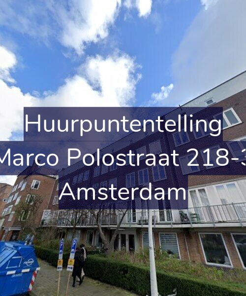 Foto gevel Huurpuntentelling voor Marco Polostraat 218-3, Amsterdam