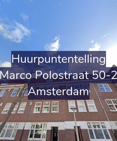 Foto gevel Huurpuntentelling voor Marco Polostraat 50-2, Amsterdam